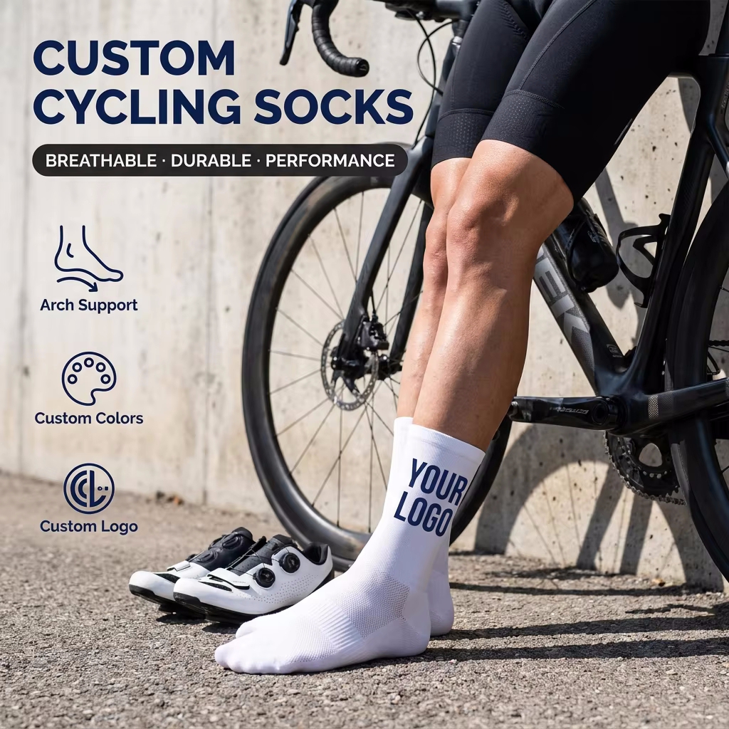 Custom Cycling Socks view 1