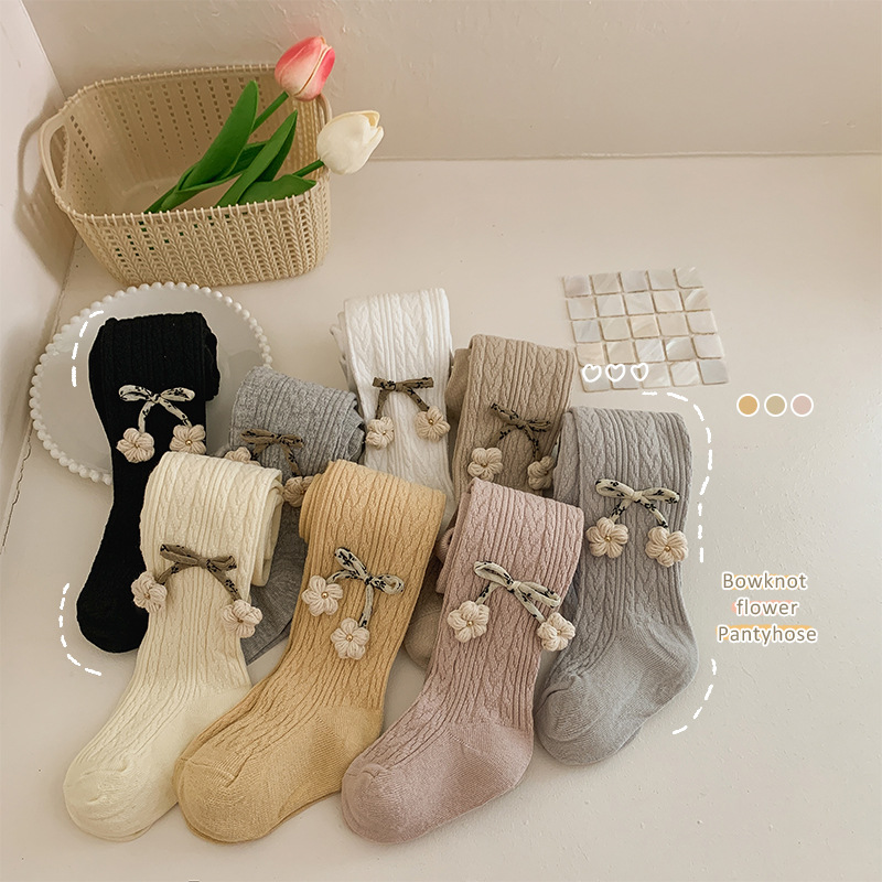Custom Kids Cable Knit Leggings view 1